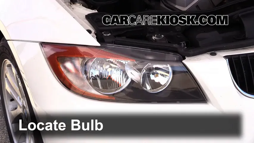 2006 BMW 325i 3.0L 6 Cyl. Lights Headlight (replace bulb)